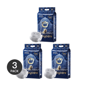 BC ベビーケア おむつ ウエストシール おむつ 軽くて大きめ 吸収力 S 4-8kg 58枚×3 [お得な3パック]