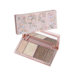 [중국 직배송] 플라워 노우스 엠보싱 하이라이터 & 컨투어링 팔레트 02 티 브라운 팔레트 16g, 버터플라이 클라우드 숄더 하이라이터 & 컨투어링 팔레트, 매트 브라이트닝 & 컨투어링 노즈 섀도우, 4색 컨투어링 팔레트