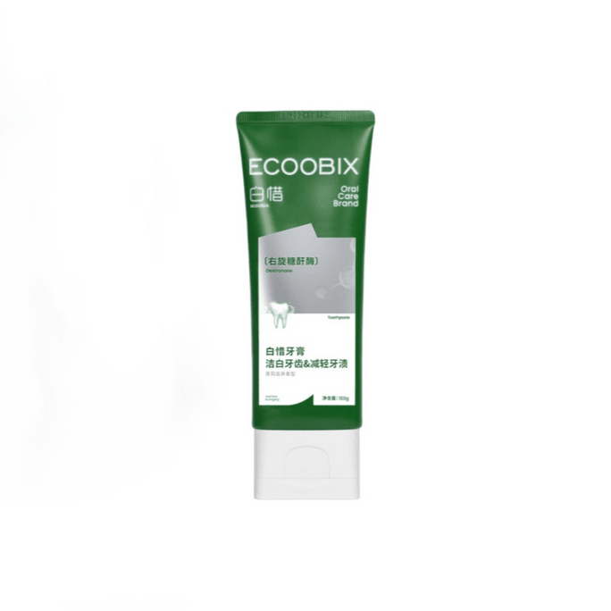 【中国直邮】白惜 香氛牙膏 亮白持久留香清新口气氨基酸焕白低氟护龈抗糖美白 茉莉龙井 100g