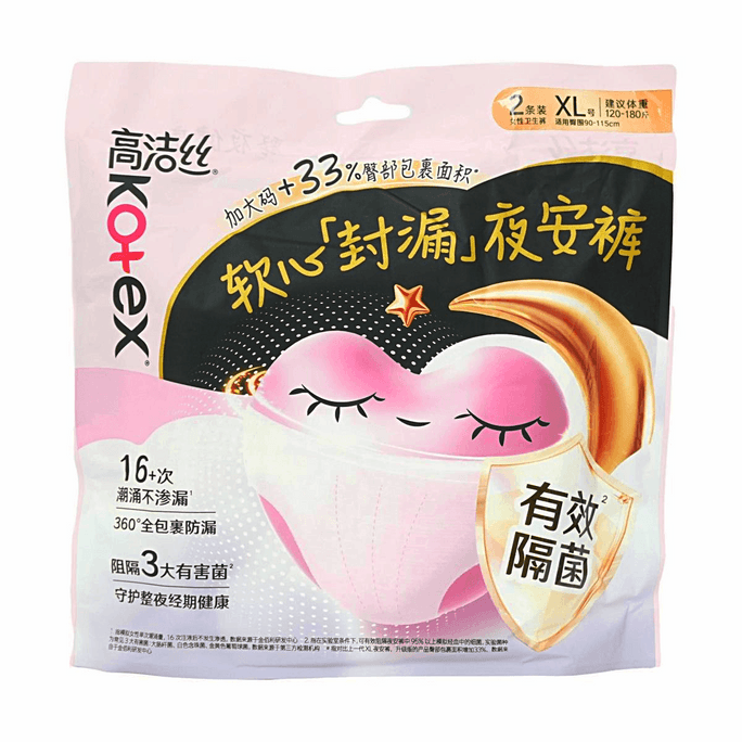 Disposable Ultra Thin Overnight Period Underwear, Extra Large, 2pcs