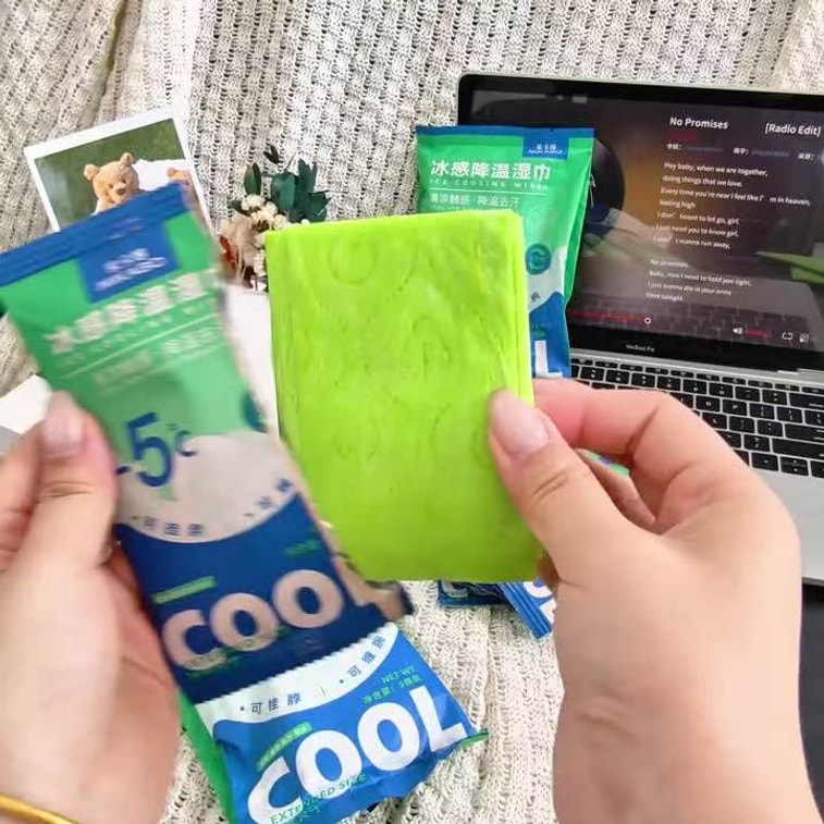 Cool Sensation Cooling Ice Patches, Portable For Summer Outdoor Use, 2Pcs 9