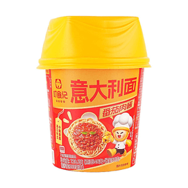 叮食记 番茄肉酱意大利面 杯装 220.5g【进口杜兰小麦意面】