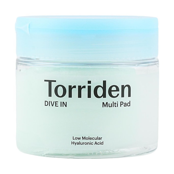 韓國TORRIDEN桃瑞丹 DIVE-IN小分子玻尿酸精華濕敷棉片 補水保濕 冰涼降溫 80片 敏感肌適用
