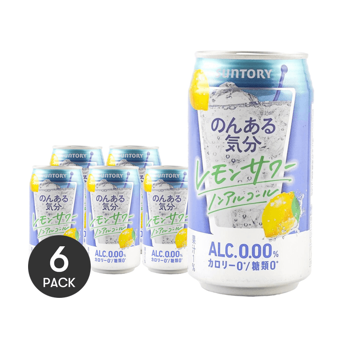 日本SUNTORY三得利 无酒精饮料 柠檬酒 Non Alcoholic Drink *6【6份超值装】