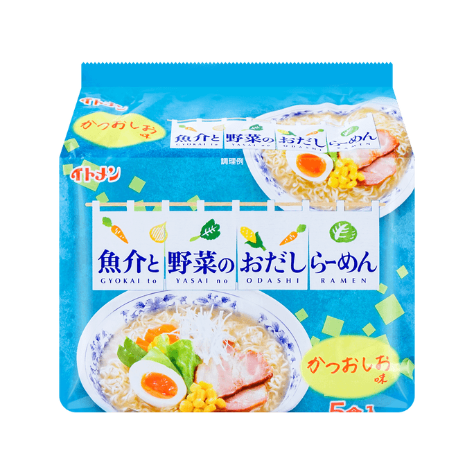 日本ITOMEN 日式拉面 鲣鱼风味 5连包 85g*5