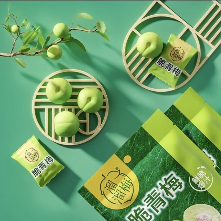 LIULIUMEI 溜溜梅 脆青梅 清甜脆爽 梅子 解腻 青梅 130g*3包【390g
