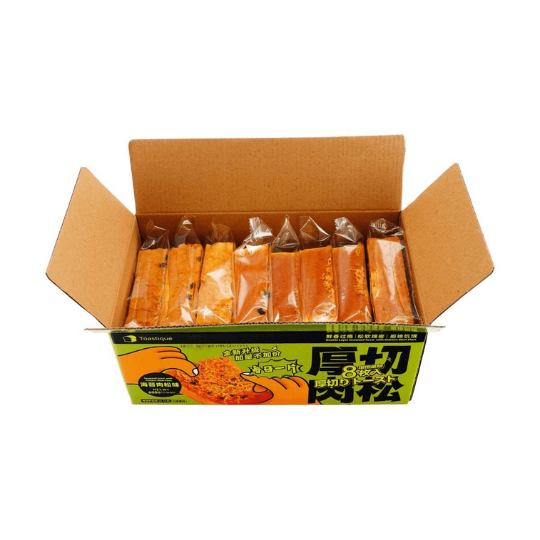 飽飽量販TOASTIQUE 厚切海苔肉鬆吐司 共8枚 600g【微波加熱10s巨巨好吃】【線上獨家】 7
