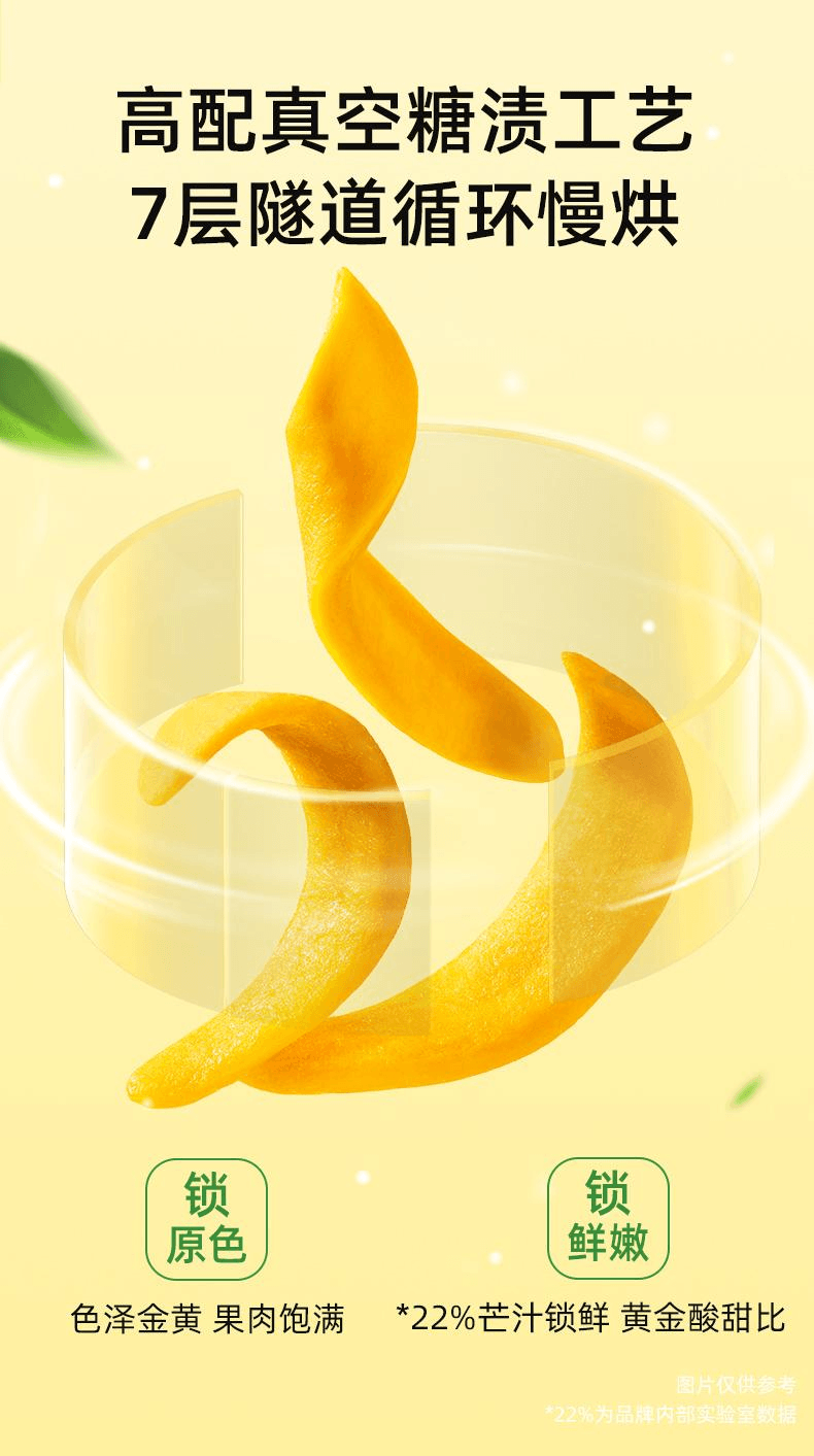 【中国直邮】 泰芒了 芒果干轻甜芒果条休闲蜜饯70g*2袋