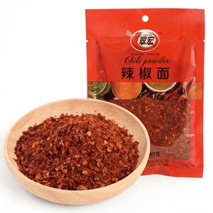 翠宏 辣椒面 40g*2包 辣椒粉小包装香辣醮料纯辣椒面