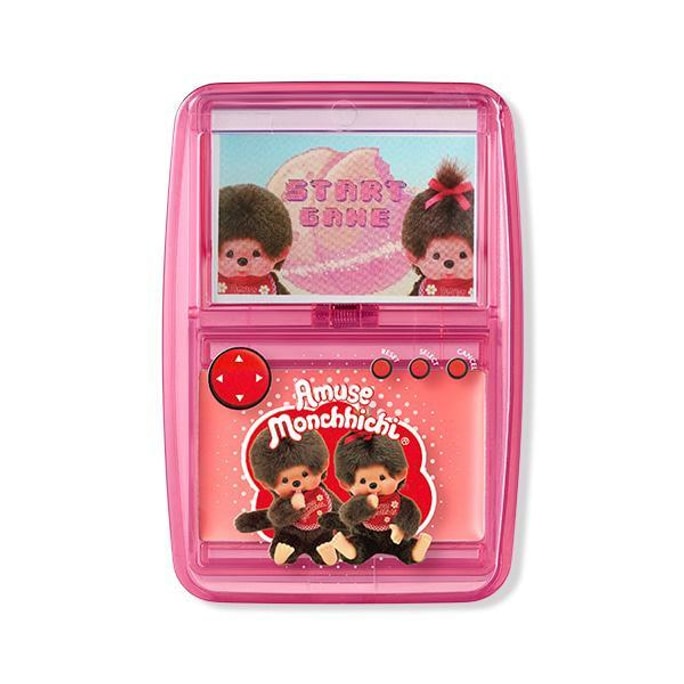 AMUSE x Monchhichi Game Station Lip & Cheek Healthy Balm Limited Edition, 0.11oz With Mini Puff #Peachy Pink Glow