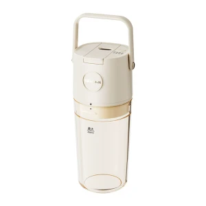 【中国直邮】 小熊 榨汁机米白色一个  小型家用便携式榨汁杯 多功能无线果汁机料理