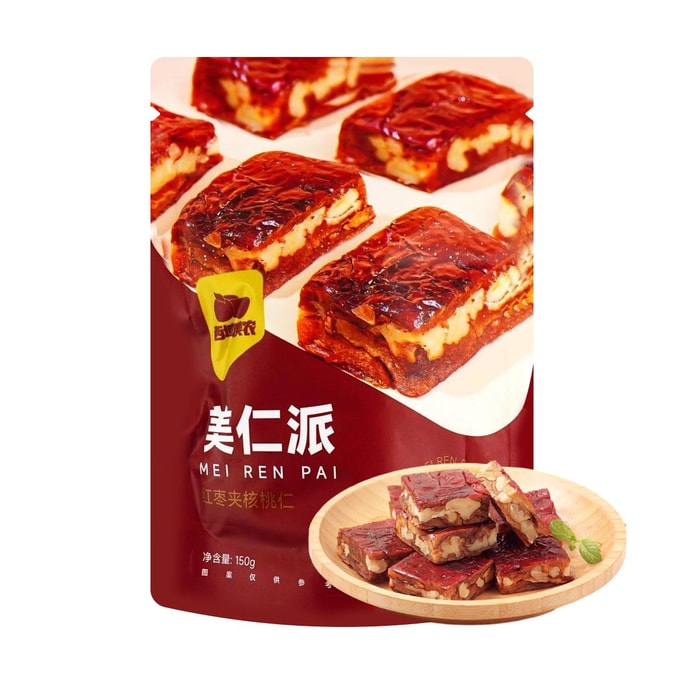 Red Date Walnut Pie , 5.29 oz【Health 0 Addition】