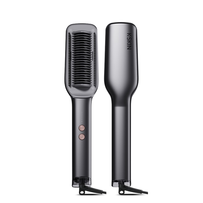 Hot Oil & Essential Oil Hair Straightening Brush – Tames Frizzy Hair Negative Ion Care KD377  1 Pcs