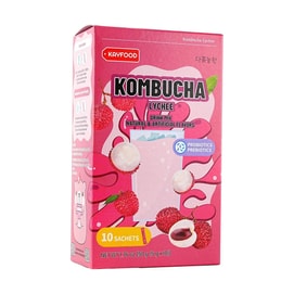 韩国KAYFOOD 益生菌康普茶 荔枝味  10包入 50g【低卡0蔗糖】【健康发酵饮品 调节肠道平衡】