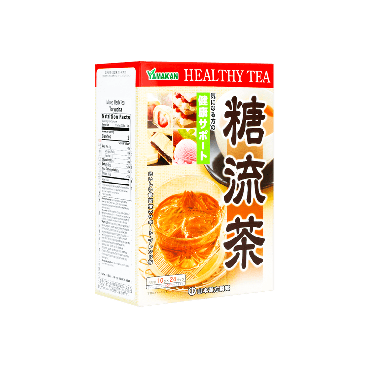 日本YAMAMOTO山本汉方制药糖流茶减肥茶24包入240g 只要美味不要
