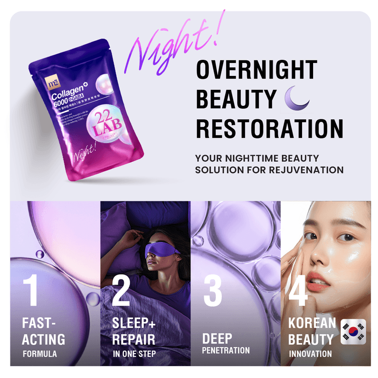 Super Collagen+6000+GABA Night Drink 50ml x 8pouches Taiwan’s No.1 Best-Selling Beauty Collagen 10