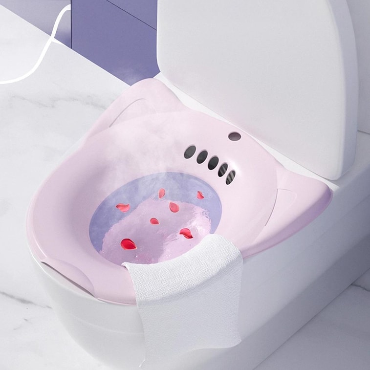 산후용 좌욕대 - 분홍빛 보라색 엉덩이 세척대 3