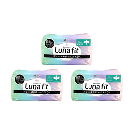 MEGAMI Super Soft Feminine Period Pads with Wings, Size3, 15ct*3【Value Pack】