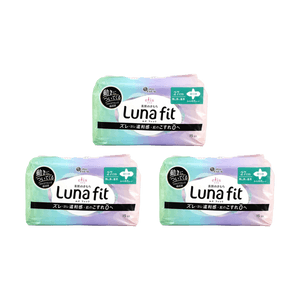 日本ELIS怡丽 素肌棉柔护翼卫生巾 量多日用型 270mm 15枚入*3包【超值装】