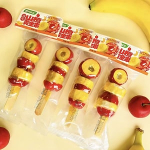 西贝非非 2026新年 竹签串串冻干山楂香蕉冰糖葫芦 果肉颗颗饱满 色泽红润 酸甜酥脆 唤醒味蕾 20克*5支装