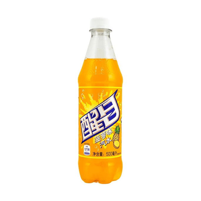 大陆版可口可乐 醒目 菠萝味汽水 500ml【童年怀旧汽水碳酸饮料】