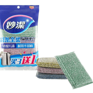 妙洁 彩条金柔百洁布 