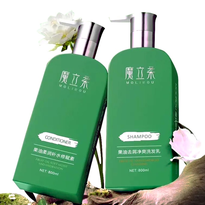 Moriroo Fruit Oil Dandruff Shampoo 500ML: Long-Lasting Oil Control & Scalp Nourishment