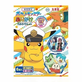 [일본 직배송] 일본 마루미야 기간한정 피카츄 포켓몬 한정 인터넷 연예인 비빔밥 즉석비빔밥 <hr> ×연어맛 6봉 총 20g, 추첨권 20종 포함