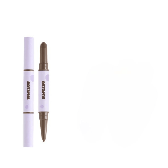 [중국 직배송] 아오투미시 양면 컨투어링 펜 스틱, 밀크 애프리콧 그레이 코코아 *1개