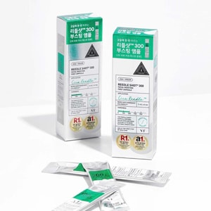 韩国VT 微针安瓶精华300 夜间修护加强款 三天一次 2ml*6条装 强韧补水舒缓 改善粗糙泛红 促渗毛孔管理