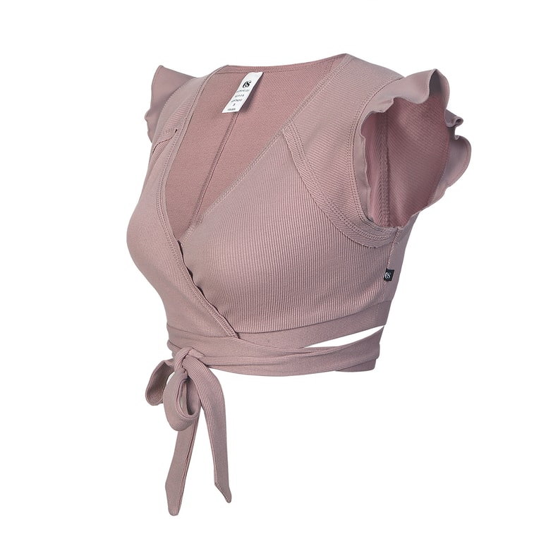 暴走的萝莉 无袖绑带运动短袖  健身瑜伽纯色短袖/温柔迷情黑#/S 5