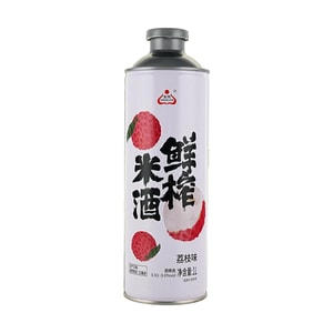 生龙 鲜榨米酒 荔枝味 1L【酒精度0.51-3%vol】【低度微醺米酒】