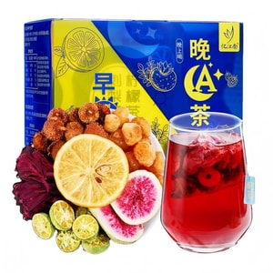 【中国からの直送】「江南の思い出」朝晩用健康茶：桑、バラ、ウチワサボテン、ローゼル、レモン、イチジクのティーバッグ、ハーブティー、フルーツティー、美容とスキンケア、6袋入り