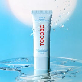 Bio Watery Sun Cream, SPF50+, 1.69 fl oz【Vegan Gentle Hydrating】