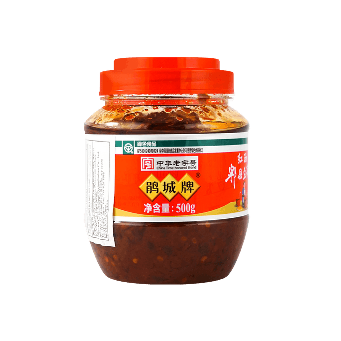 Chili Oil with Broad Bean Paste - Spicy Sauce, 17.63oz