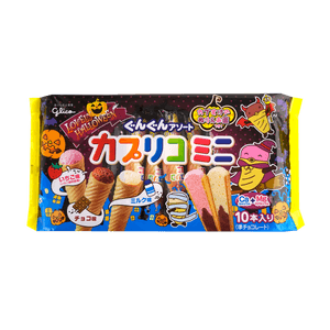 カプリコ ミニ大袋ウエハースコーン チョコレート＆ミルク＆ストロベリー味 82.5g