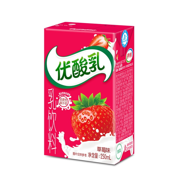 伊利優酸乳 草莓口味 250ml*6瓶