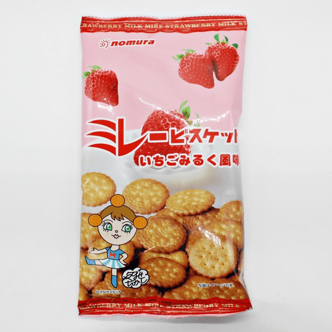 NOMURA 野村煎豆||酥脆美味小餅乾||草莓牛奶風味 130g