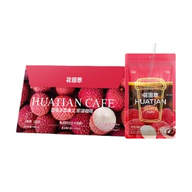 花田萃 荔枝冰萃美式 即溶咖啡 7袋入 140g 【馥郁果香 清甜回甘】【低卡0脂0蔗糖】【每袋维C含量≈9个荔枝】【亚米独家】