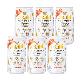 【Value Pack】Dry Zero Free Soft Drink,11.83floz*6【Non Alcoholic Beer】