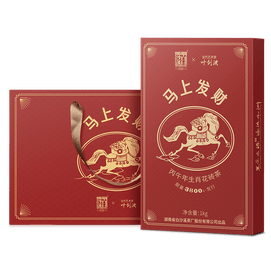 Get Rich Immediately Zodiac Year of Horse Anhua Dark Tea Brick Wealth and Prosperity Collector Edition Premium Quality Health Benefit Wellness New Year Gift 1000g