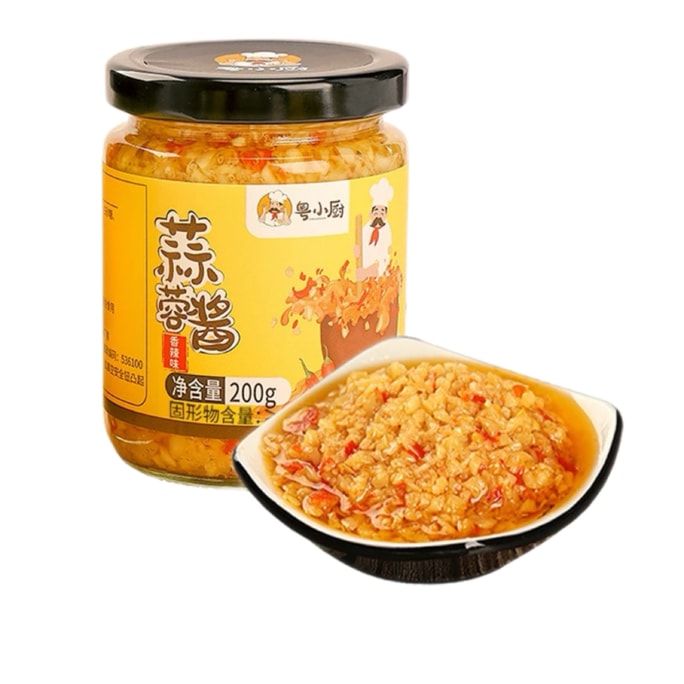 Yue Little Chef Garlic Sauce Spicy Flavor 200g*1 Bottle