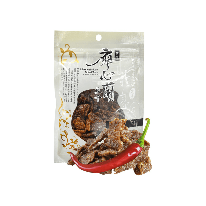 台灣 廖心蘭 豆乾 老道滷汁 辣味 110g