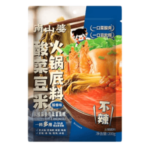 Guizhou Specialty Pickled Chinese Cabbage Bean Rice Sour Hot Pot Primer 200g * 1 bag