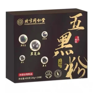 Five black powder black sesame paste non-nutritious hair black walnut black bean mulberry five black 400g/ box