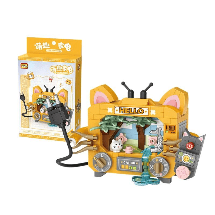 Cute Home Appliance Series Building Block Model, Television, 1pc