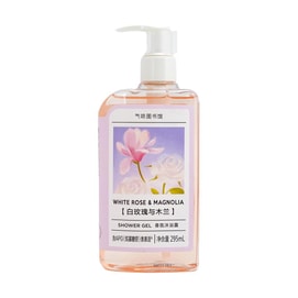 White Rose & Magnolia Shower Gel, Perfume Body Wash, 9.98 fl.oz.
