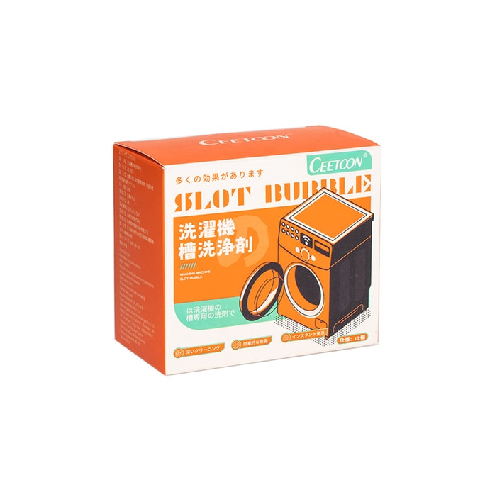 [중국발 다이렉트 메일] CEETOON 세탁기 탱크청소기 발포정 물때 제거제 가정용 오염제거제 1박스(12팩)丨*예상 도착 시간 3~4주