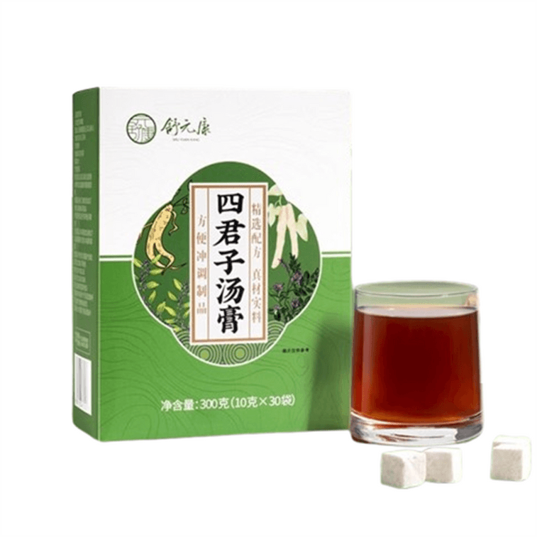 【中国直邮】 舒元康 四君子汤膏 党参人参白茯苓甘草大人齿痕胃脾舌苔白厚健调脾理300g/盒 | 亚米
