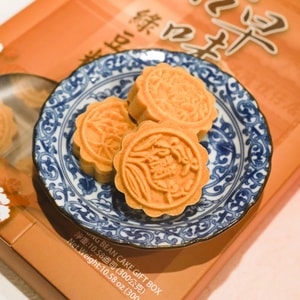 台湾名隆 古早味绿豆糕礼盒 300g【纯素食】【台湾特产伴手礼】